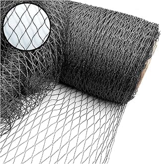 Extra Strong Woven Mesh Garden Netting Heavy Duty Anti Bird Pond Fruit, Pea Plant Protection Professional Grade. Various Sizes (4m Wide, 5m Long)