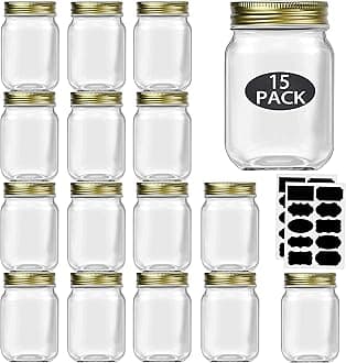16 oz Gold Lids & Mason Jars