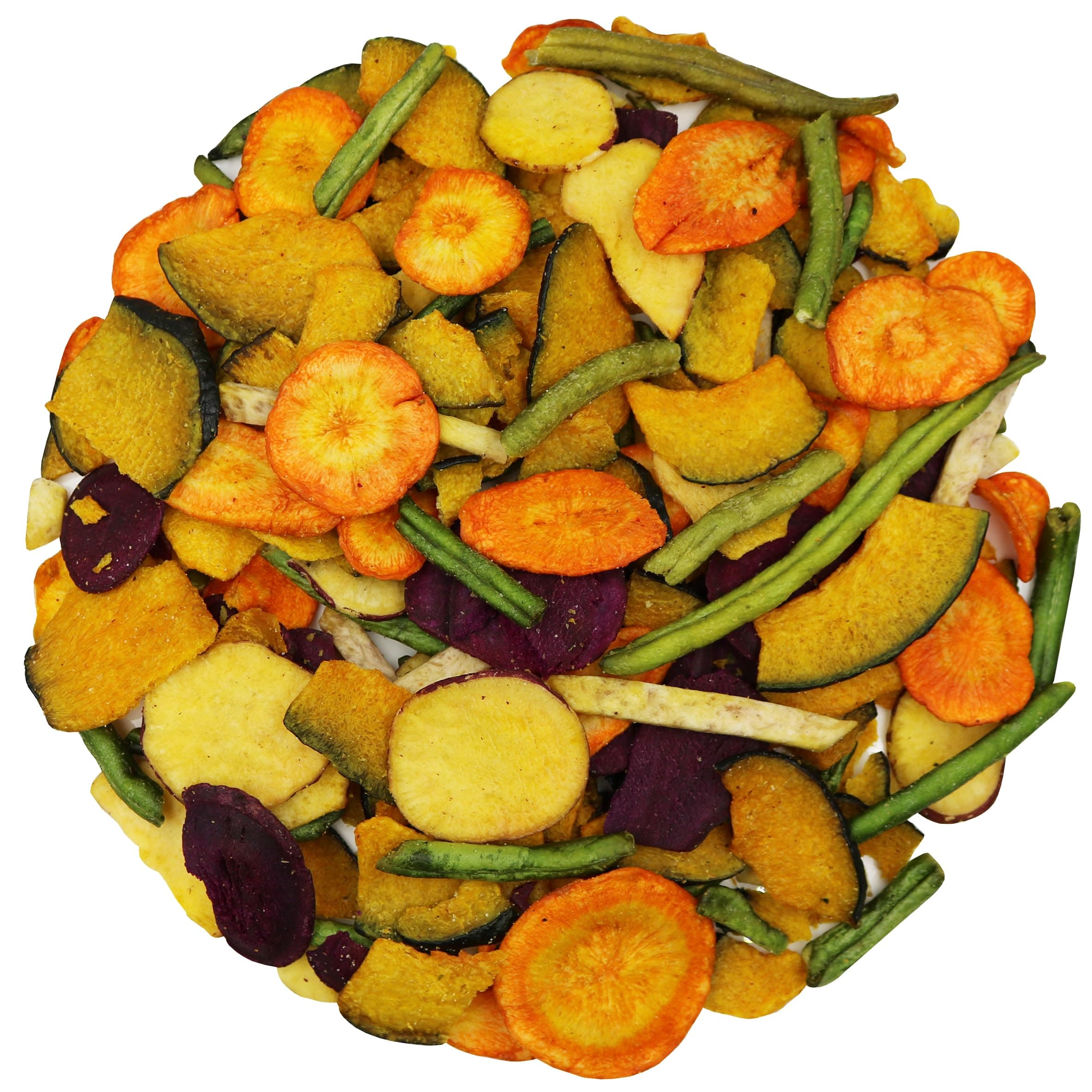 Vegetable Chips - Dried Salted Mixed Veggie Chips 3 Lb