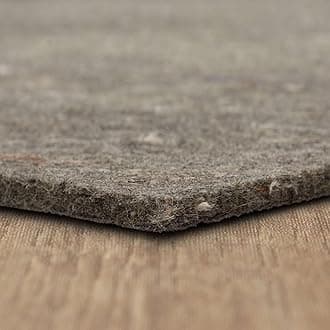 Mohawk Home Non Slip Rug Pad 7' x 9' - 3/8" Thick Felt + Latex Rubber Gripper - Dual Surface Cushion for Hardwood, Carpet, Tile Floors, Made in USA