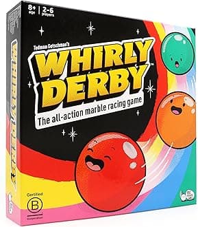 – Big Potato Whirly Derby| The All Action Marble Racing Game | New Family Board Game, for 2-6 players, Age 8+