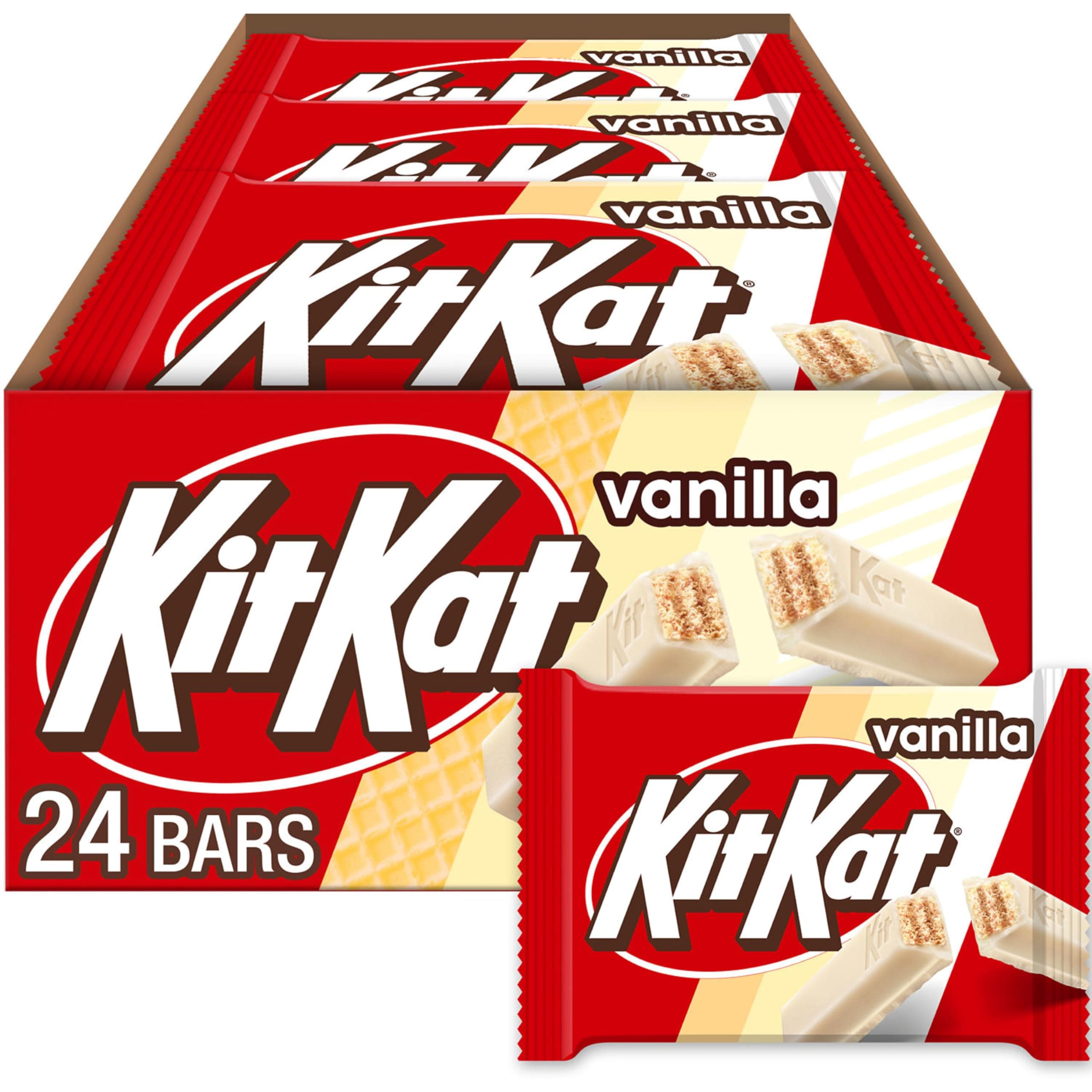Vanilla Flavored Wafer Candy Bars, 1.5 oz (24 Count)