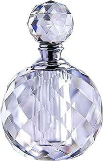H&D Crystal Art Deco Vintage Style Perfume Bottles Empty Glass Refillable 10ml
