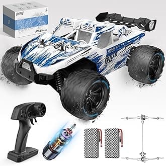 9003E 1:14 All Terrain RC Cars, 40KPH High Speed Off Road RC Truck,4WD Remote Control Car with 2 Li-ion Batteries, Fast Extreme Monster Truck Toys Gifts for Kids and Adults