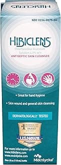 HibiclensAntimicrobial and Antiseptic Soap and Skin Cleanser – 4 oz – for Home and Hospital – 4% CHG