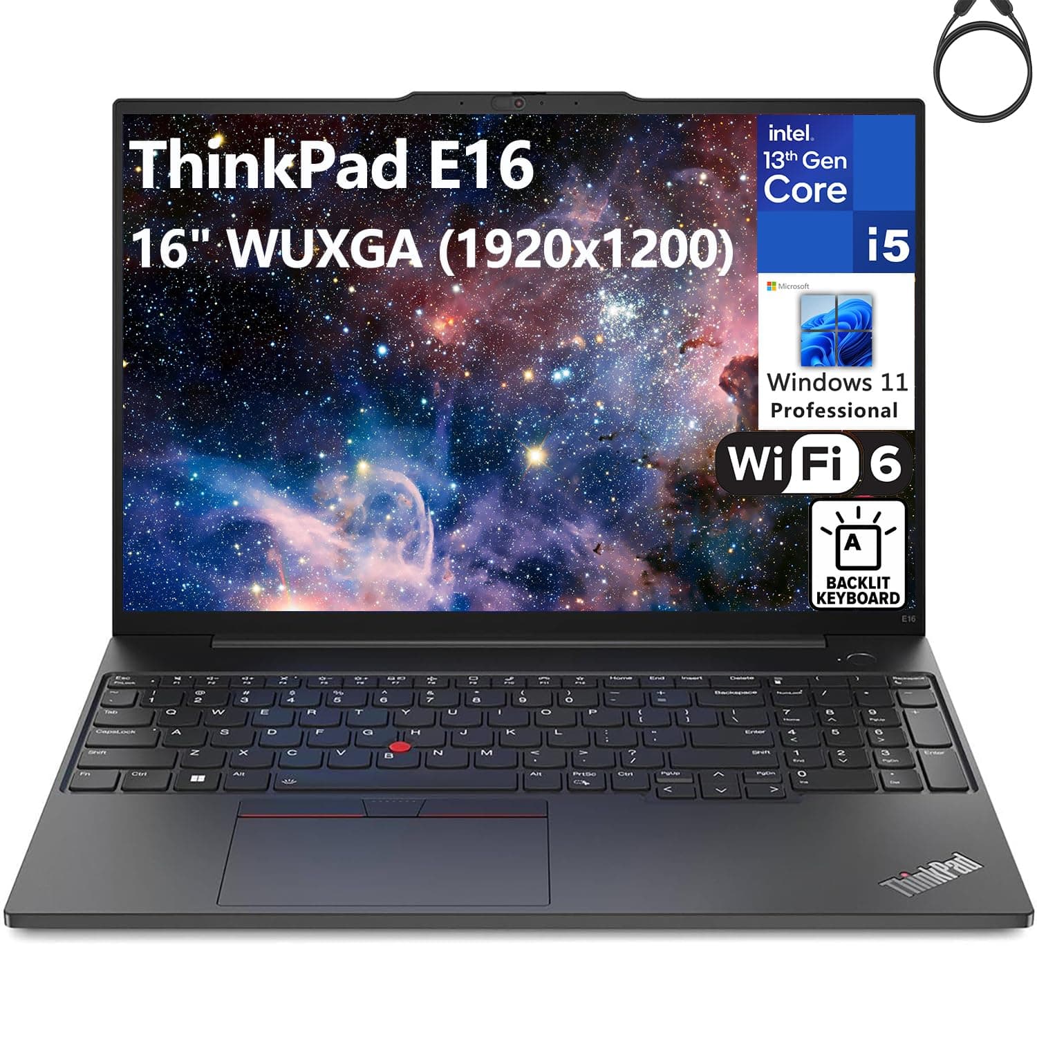 ThinkPad E16 16" FHD+ 13th Gen Intel 10-Core i5-1335U (Beat i7-1270P), 16GB DDR4 RAM, 1TB PCIe SSD, WiFi6, BT, Backlit KB, Reader(Upgraded)