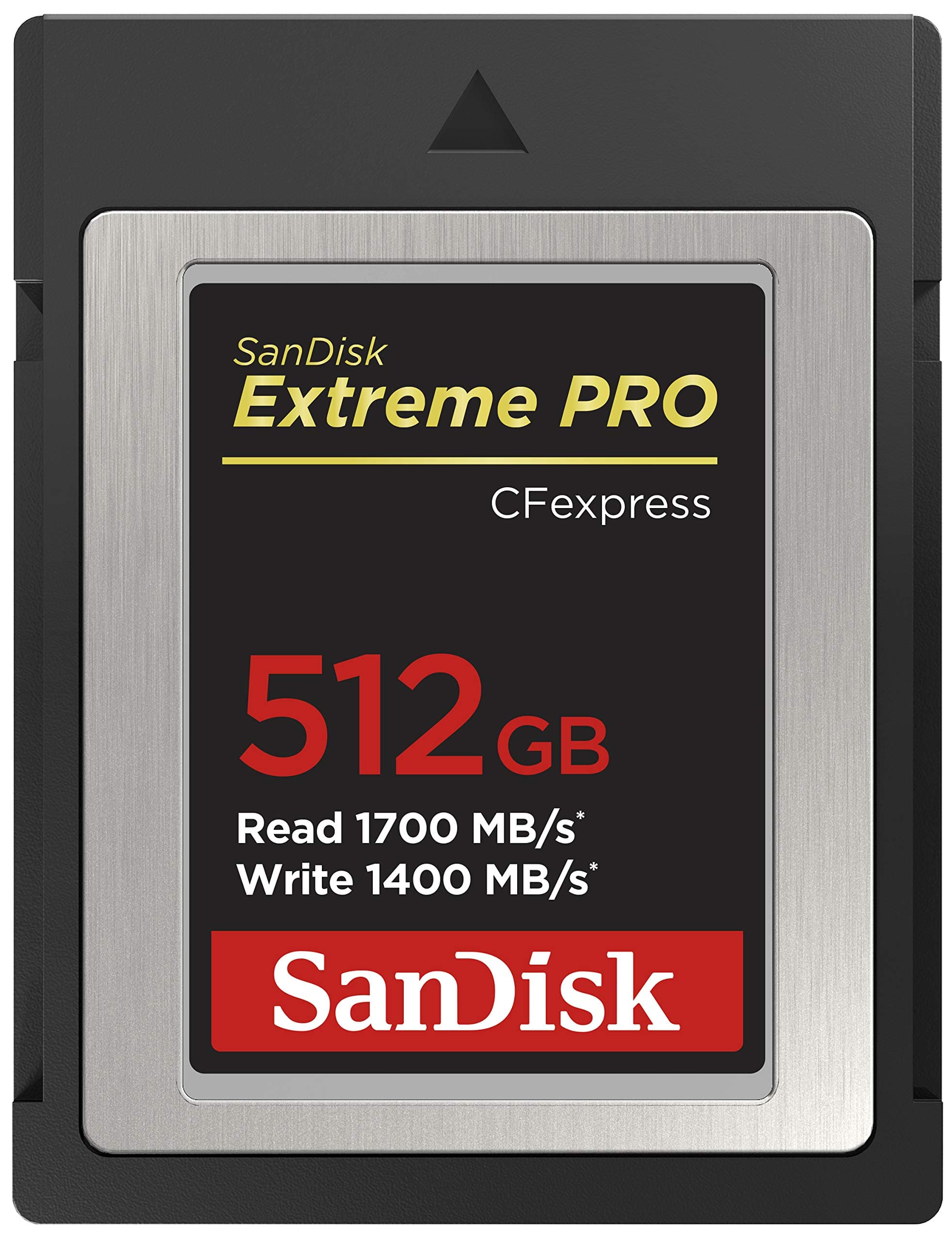 SanDisk 512GB Extreme PRO CFexpress Type B card RAW 4K video recording + RescuePro Deluxe up to 1700 MB/s