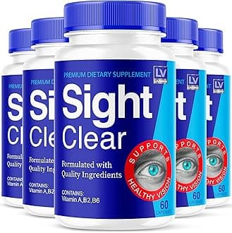 LIVORKA Sight Clear 20/20 Vision Support Supplement for Eyes - 5 Month Supply - Pack of 5