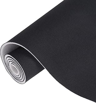 Auto Headliner Fabric Mesh Type 60inx144in with Foam Backing Interior Replacement Headliner Material, for All Vehicles RV Boat Home Roof Upholstery Fabric, Black