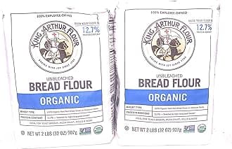 King Arthur Organic Bread Flour 2 lb Bags (2)