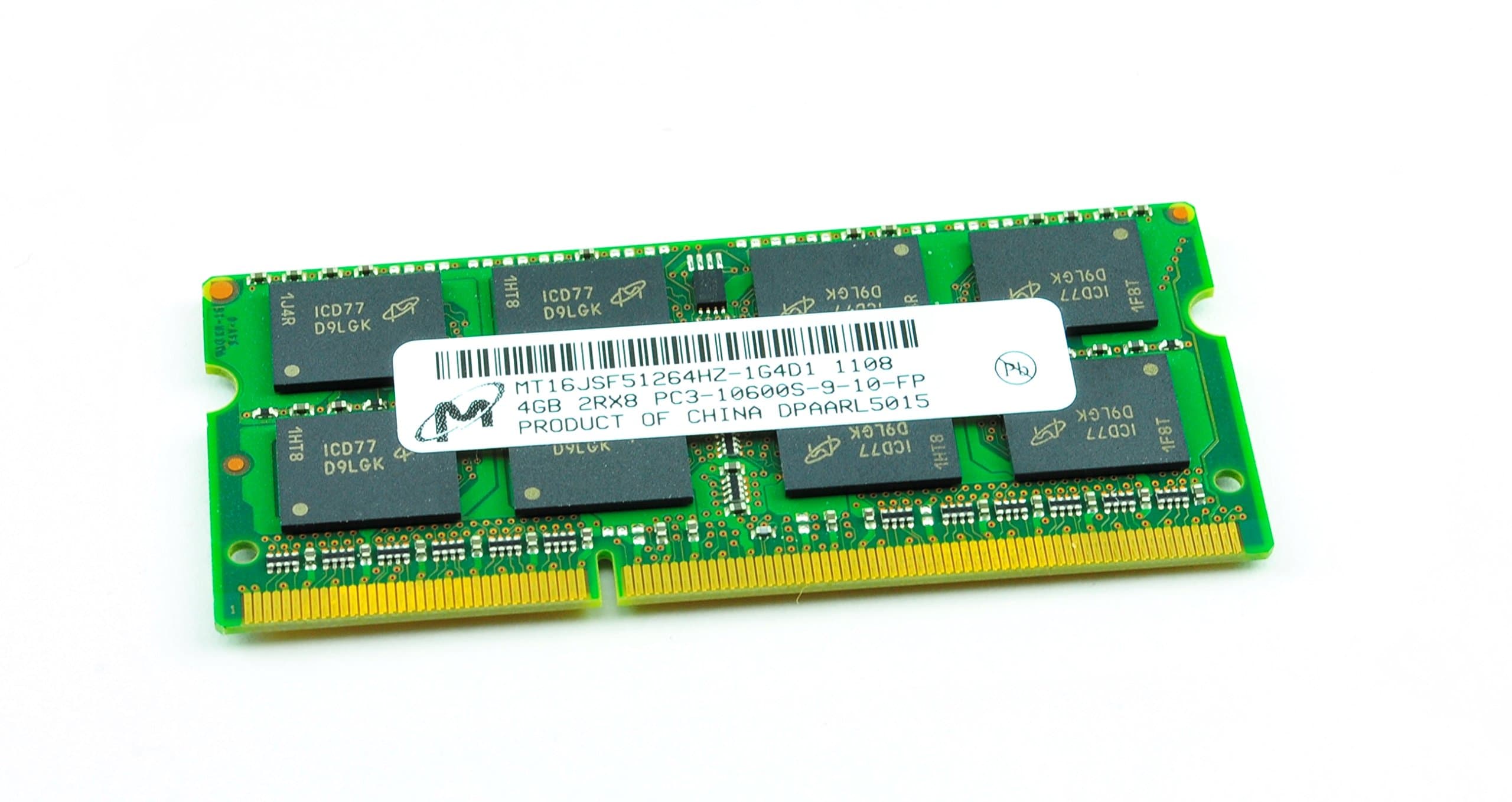 Micron 4GB PC3-10600 DDR3-1333MHz Non-ECC Memory Module MT16JSF51264HZ-1G4D1