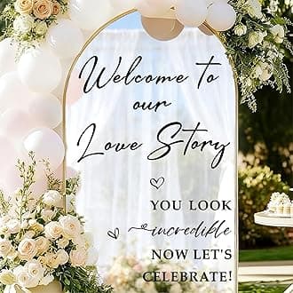 Black Welcome to Our Love Story Wall Stickers
