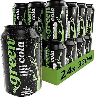Zero Calorie Soft Drink – Sugar-Free Fizzy Drinks with Stevia & Natural Caffeine – No Aspartame, Low Calorie Cans of Pop 24 Pack (330ml x 24)