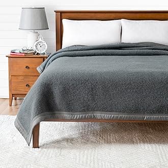 Poyet Motte Aurora 700GSM 100% Virgin Wool Blanket, Extreme Heavyweight, Machine Washable (Grey, Queen (U.S. Standard))