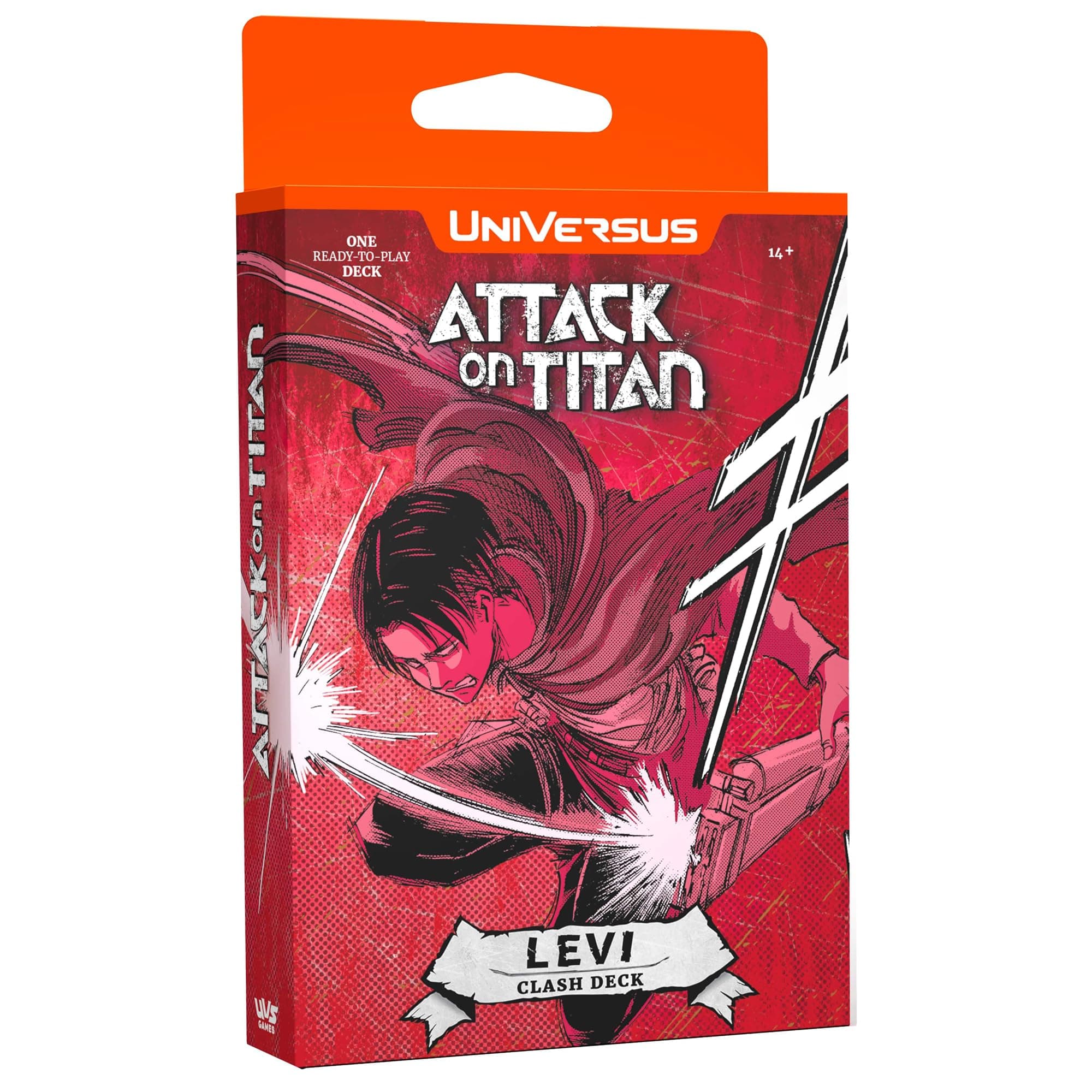 Attack on Titan: Battle for Humanity - Clash Deck Levi - Ready to Play Character Deck, Deck-Building Collectible Card Game, AOT Licensed