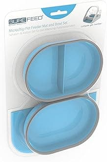 Surefeeder Microtip Mat & Bowl Set, Blue