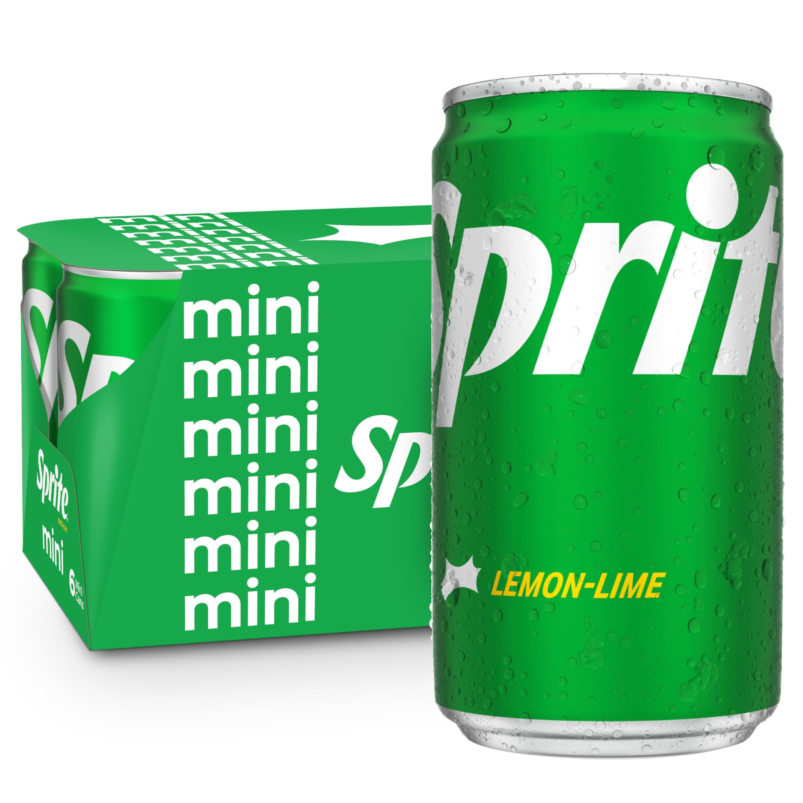 Lemon Lime Soda Soft Drinks, 7.5 fl oz, 6 Pack