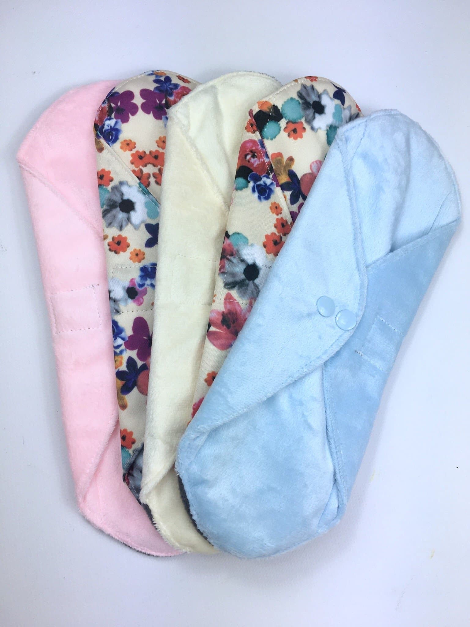 Heavy Flow Springtime Collection - 5 Pack Cloth Sanitary Pads