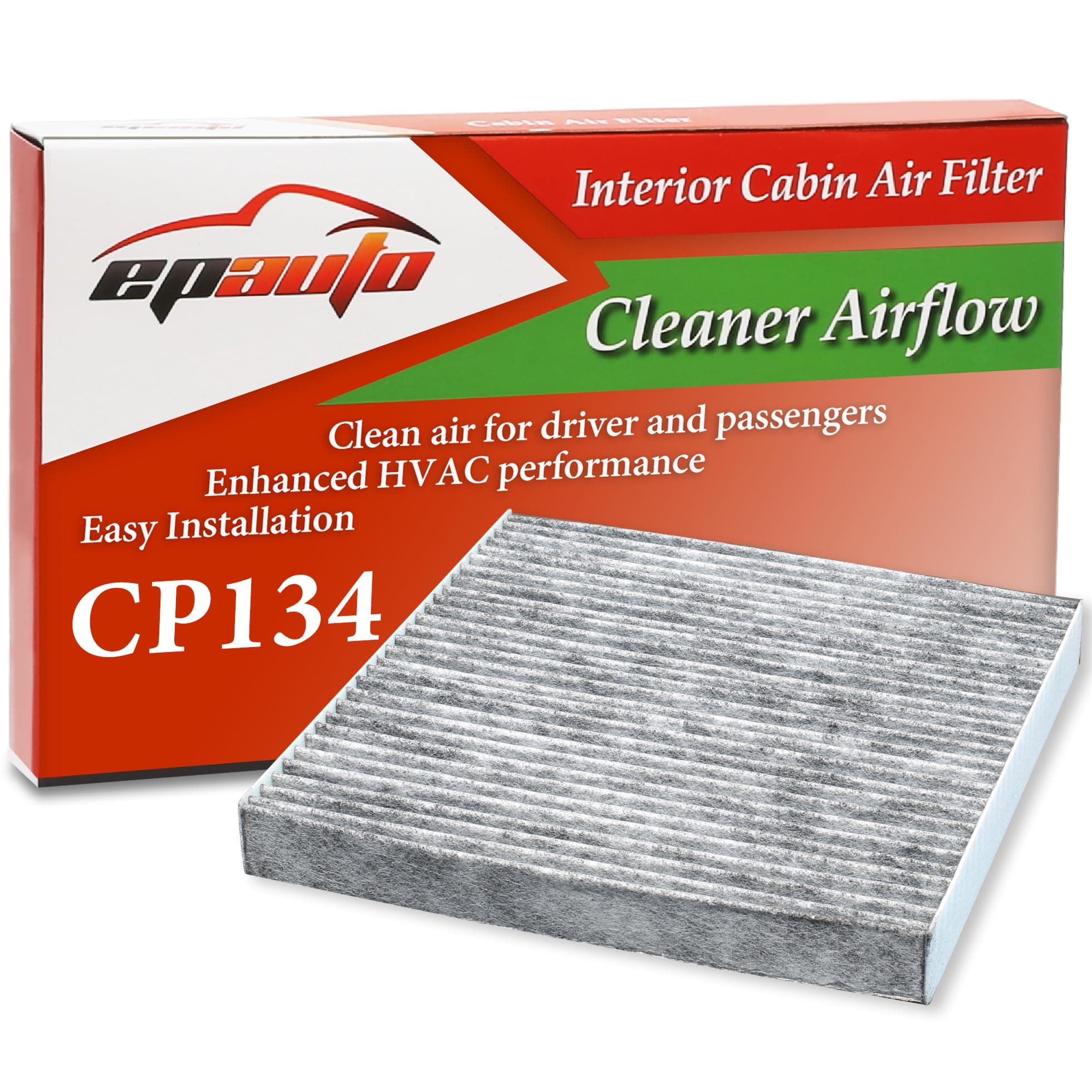 EPAuto CP134 (CF10134) Premium Cabin Air Filter includes Activated Carbon