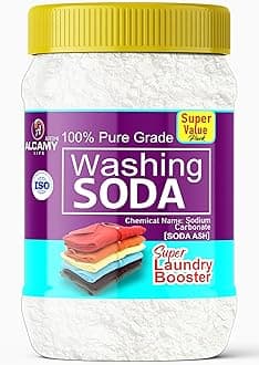 - Washing Soda Powder 850 GM (SUPER VALUE PACK) 100% Pure Laundry Booster Sodium Carbonate (850 GM)