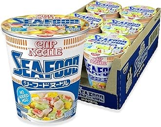 Nissin Cup Noodles Ramen Noodle Soup, Seafood, 2.68 Ounce (Pack of 6)
