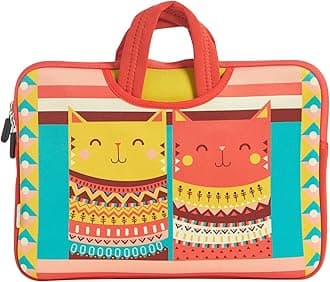 Chumbak Aztec Cats Laptop Sleeve 13inch