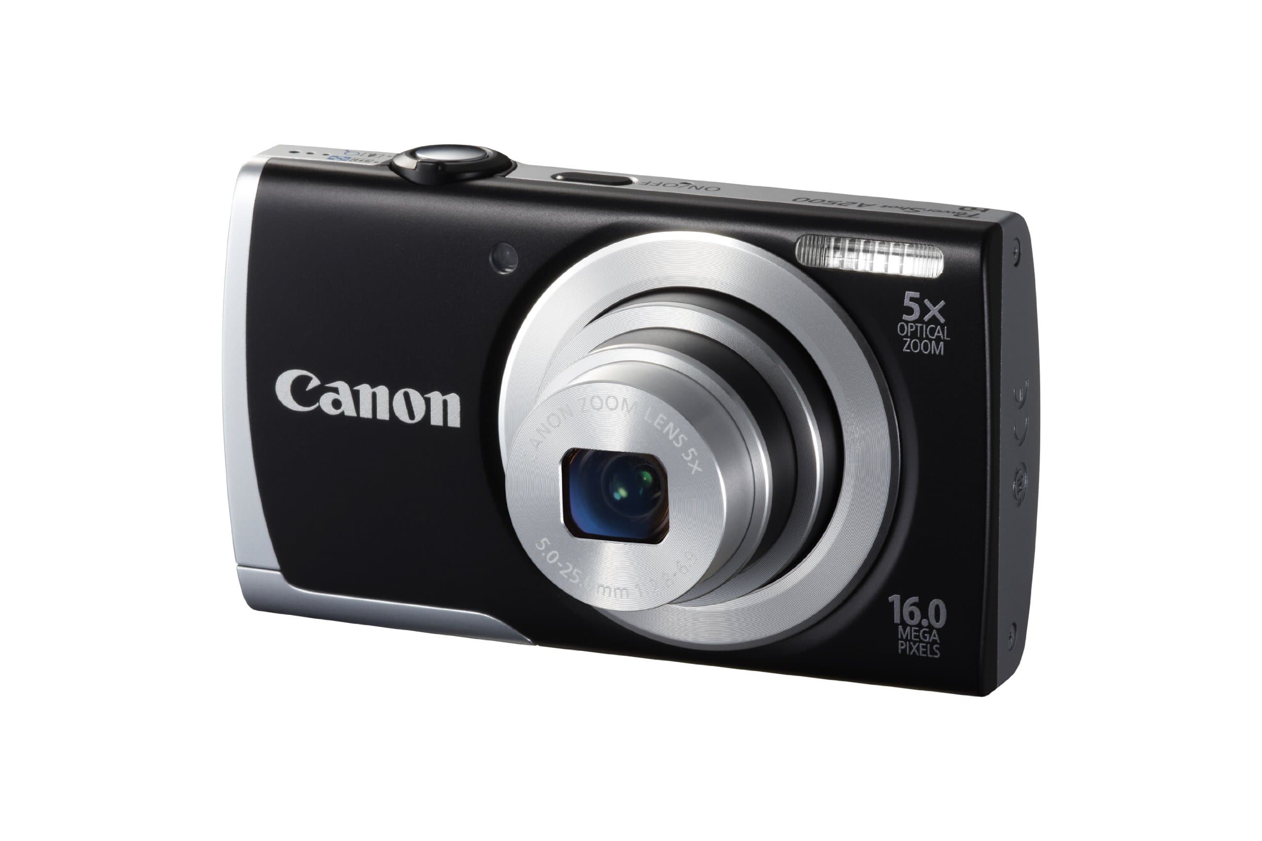 PowerShot A2500 16.0 MP Digital Camera with 5X Optical Zoom and 720p HD Video Recording (Black)