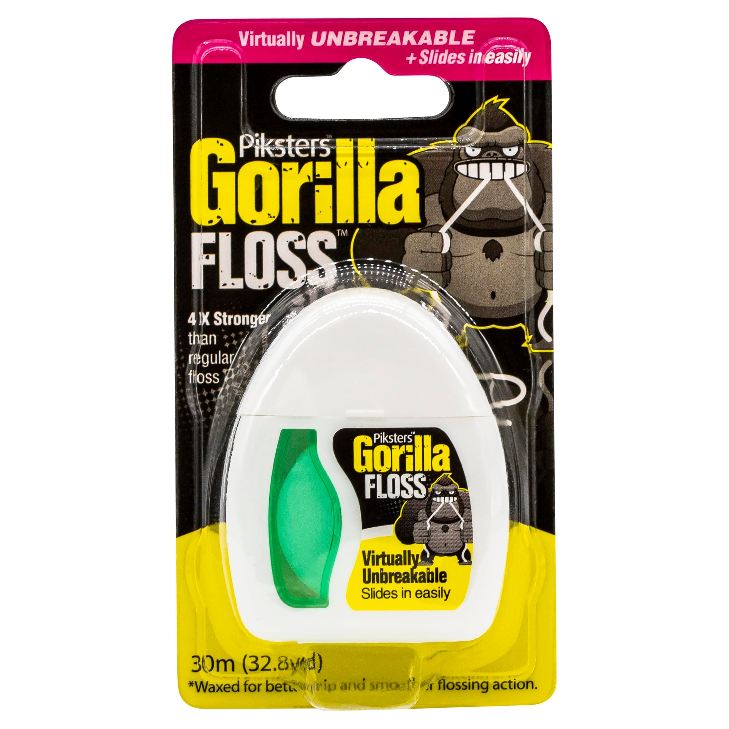Gorilla Extra Strong Fine Thread Scrubbing Dental Floss. 30m