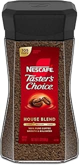 Tasters Choice Nescafe Tasters Choice Instant Coffee, House Blend, 7 Ounce.