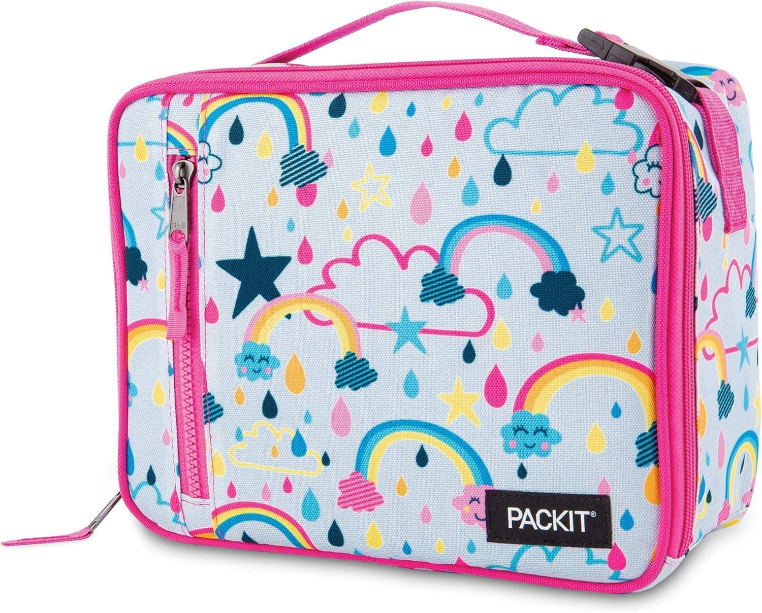 PackIt PKO-CB-RNS Freezable Classic Lunch Box, Rainbow Sky