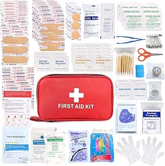 First Aid Kit 194 Piece Emergency Kits for Hiking Camping Trauma Kit for Boat Vehicle Compact Aid Kit for for Home Car Travel Outdoor Survival
