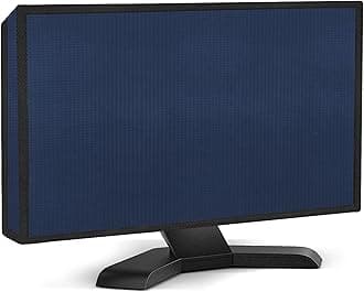 Cranique Polyester Blend Dust Proof LCD / LED Monitor Cover For 27" Dell | HP | LG | Lenovo | Samsung | Acer | Benq 27 Inch (Blue)