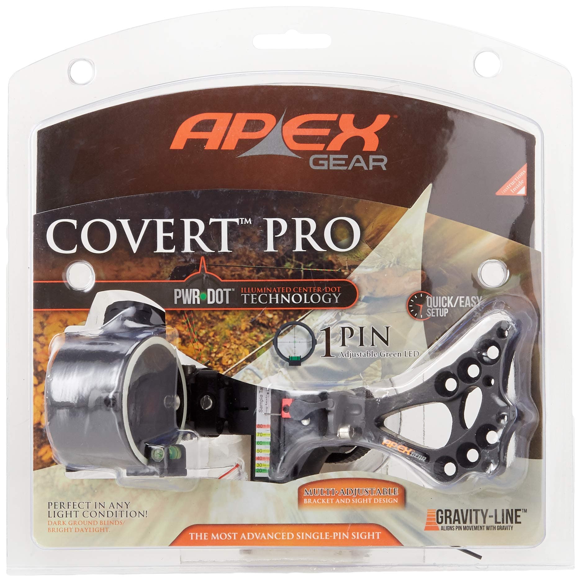 ApexGear 1 Dot Covert Pro Sight, Right Hand/Left Hand, Black