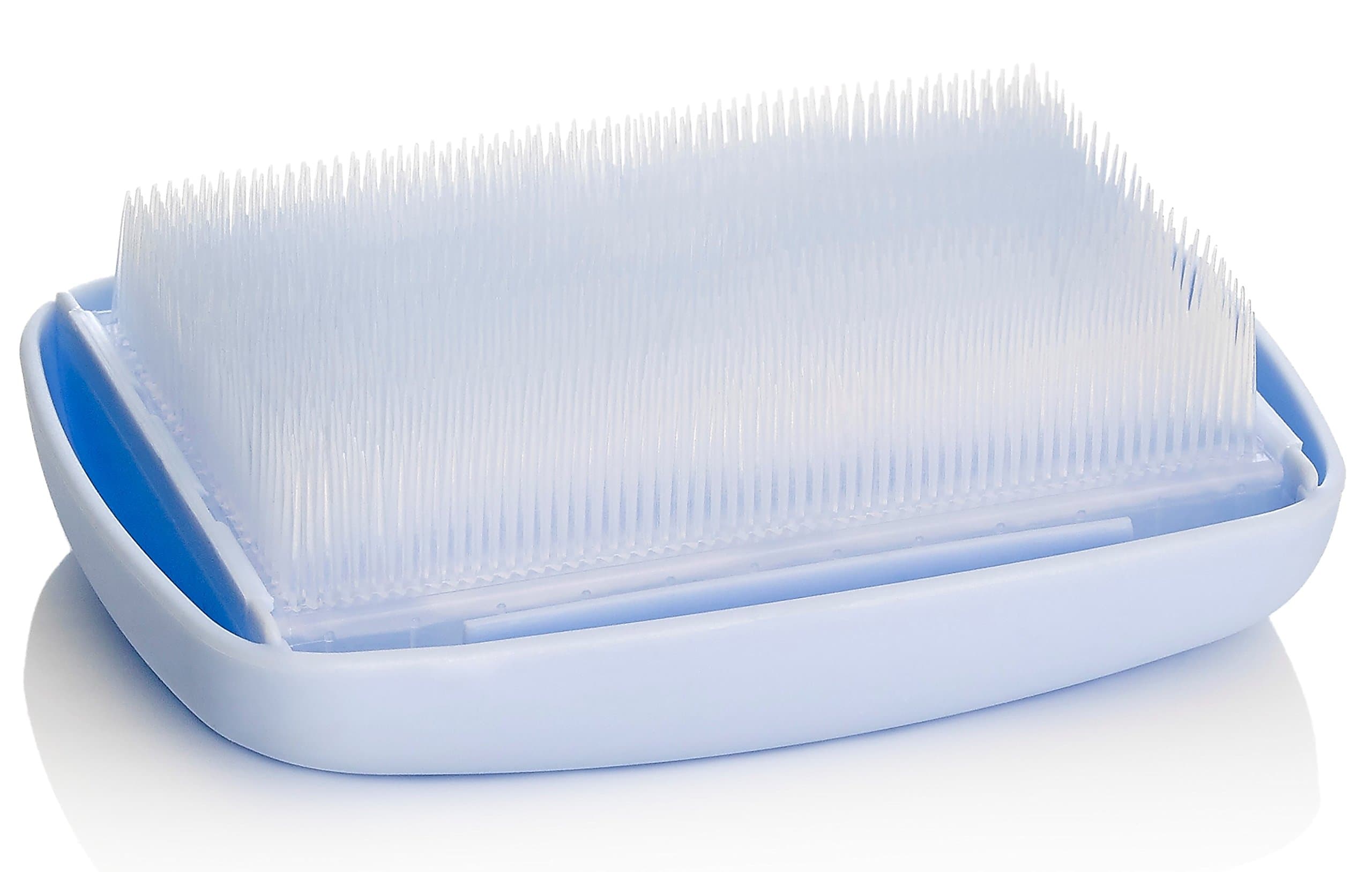 Pourty Cradle Cap Massage Brush Blue