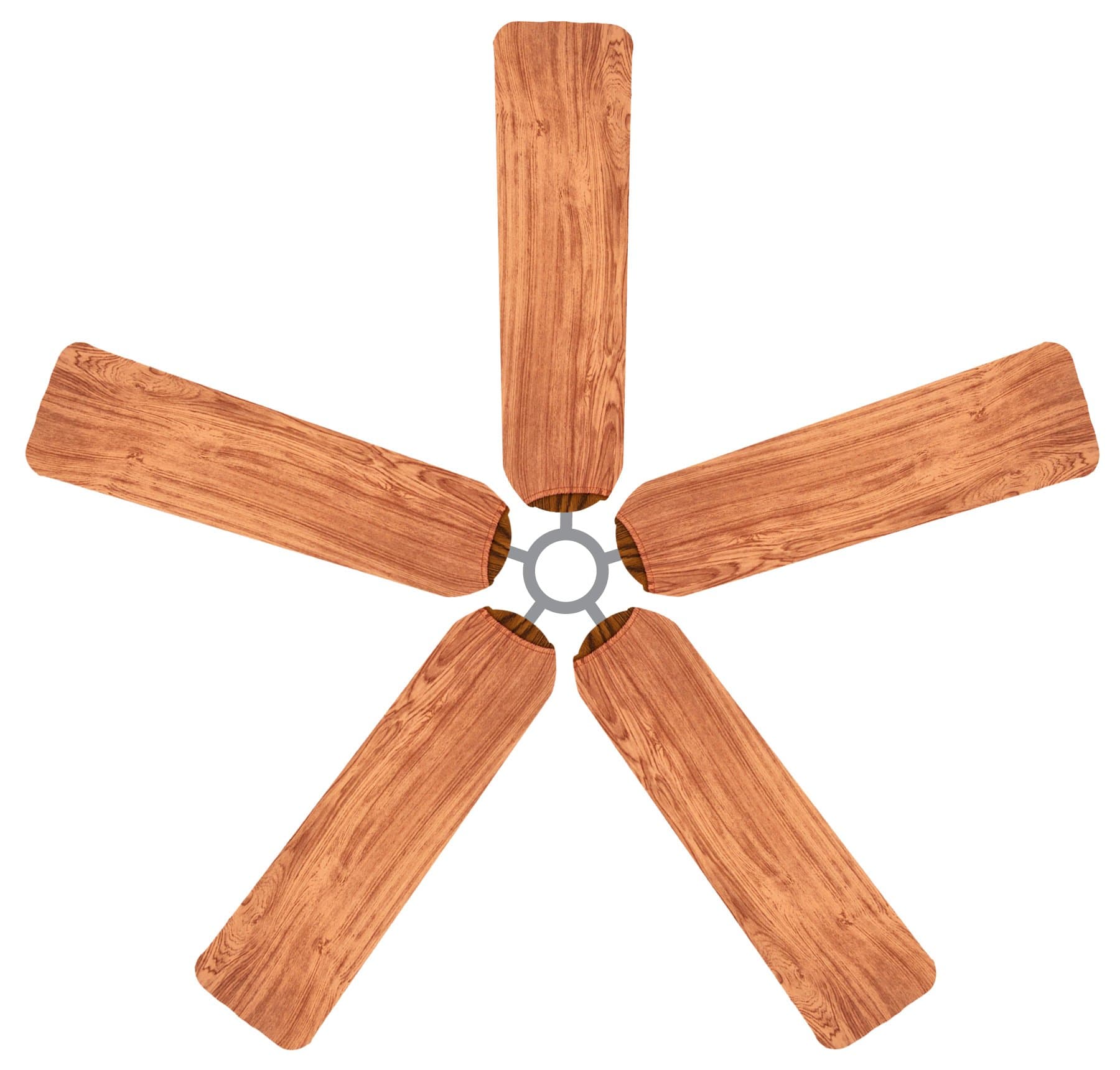 Redwood Ceiling Fan Blade Covers, Brown