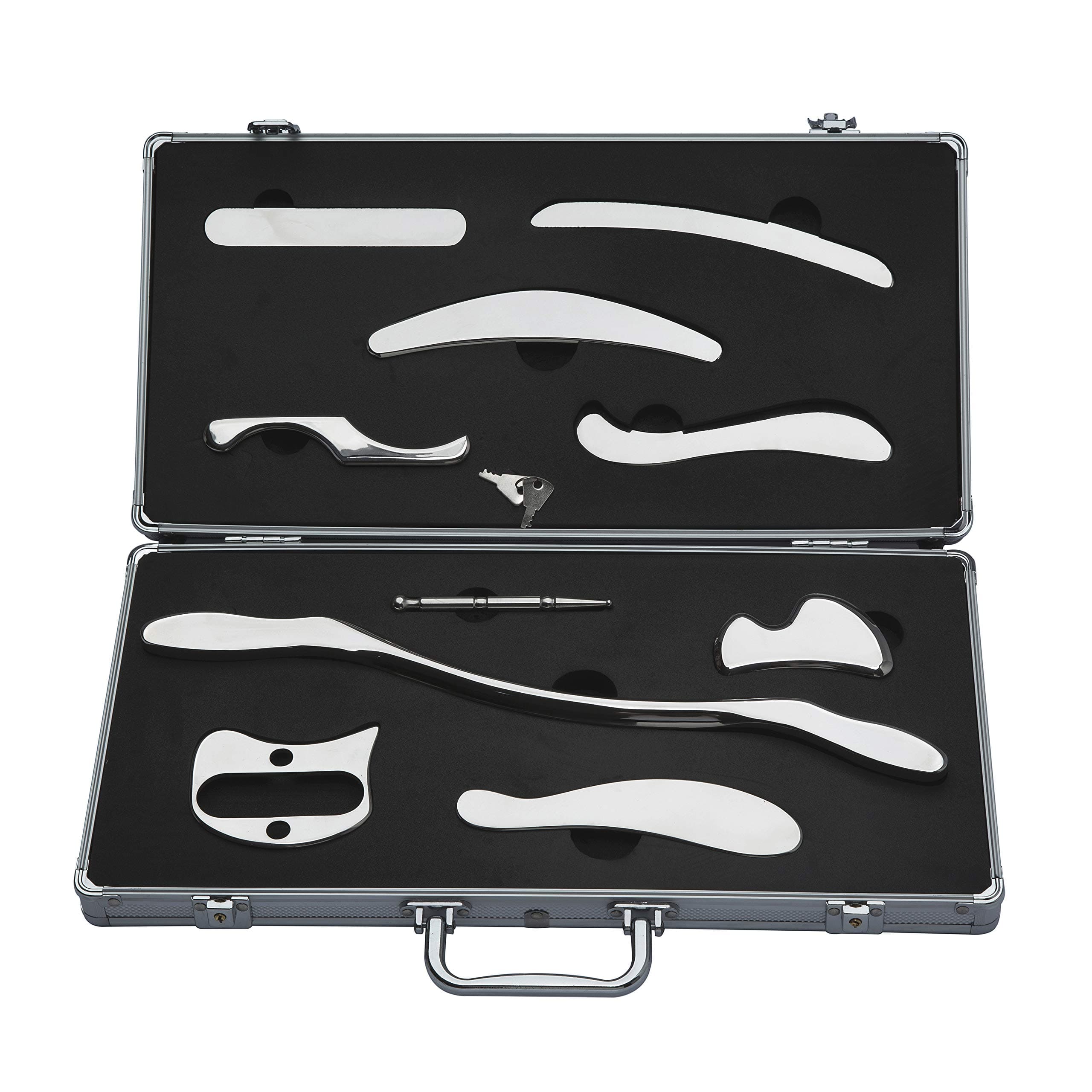 Stainless Steel Gua Sha Scraping Massage Tool IASTM Tools Help Relieve Sore Muscles - Great Soft Tissue Mobilization Tool（10 Set）