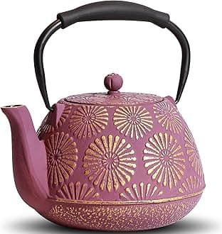 MILVBUSISS Sakura Cast Iron Teapot