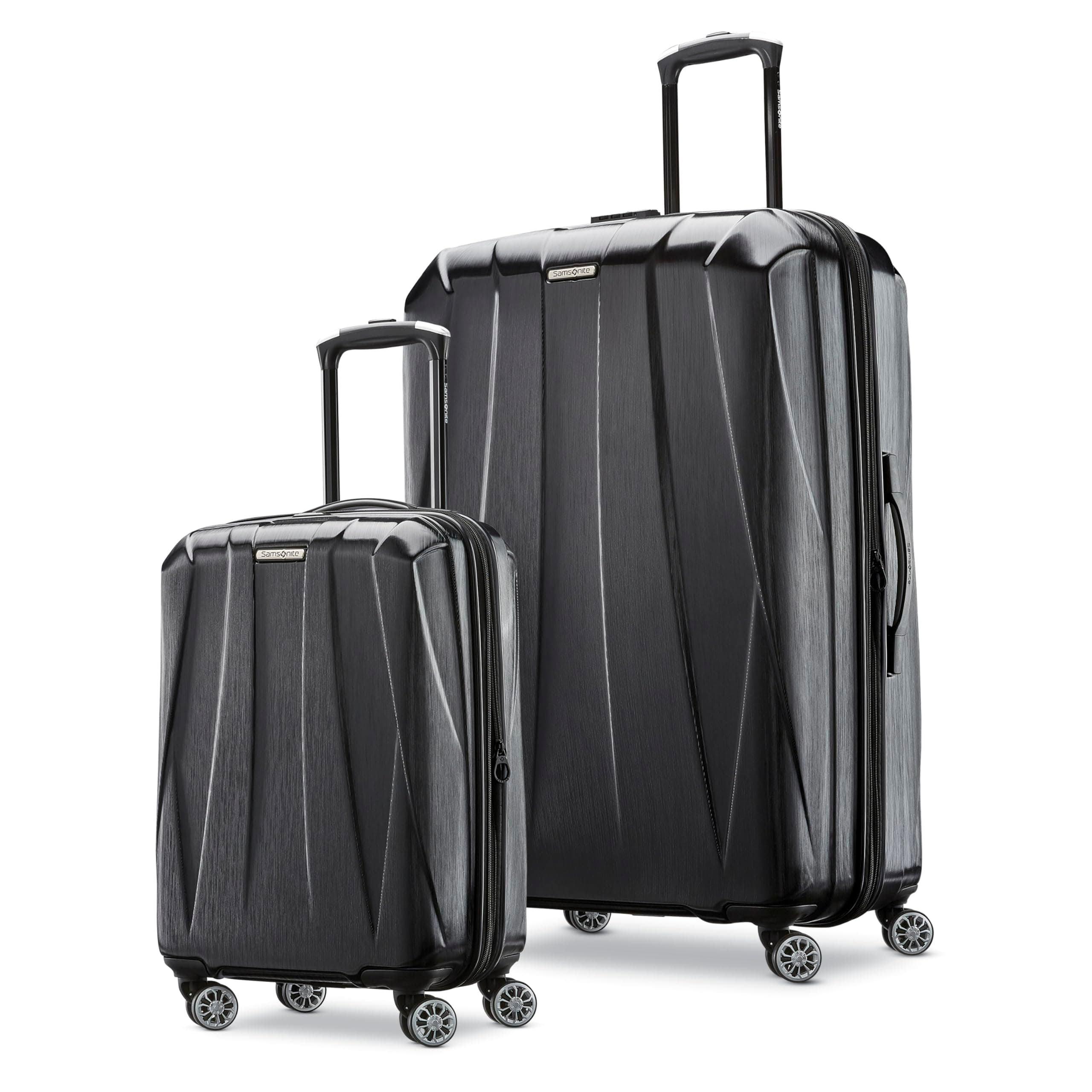 Samsonite Centric 2 Hardside Expandable Luggage with Spinner Wheels, 2-Piece Set (20/28),Black