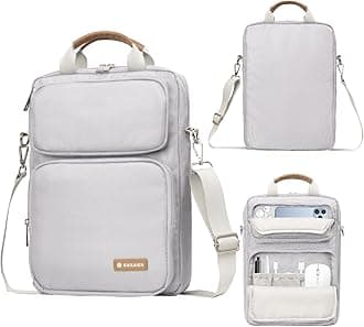 10-13 Inch Tablet Sleeve Bag, Ipad Bag for 13 In/11 in New iPad Pro M4 & 13 in Air M2 2024,iPad Pro 12.9 M2&M1,Ipad 10.9,Galaxy Tab S8+/S9+ 12.4,with Removable Shoulder Strap(Silver)