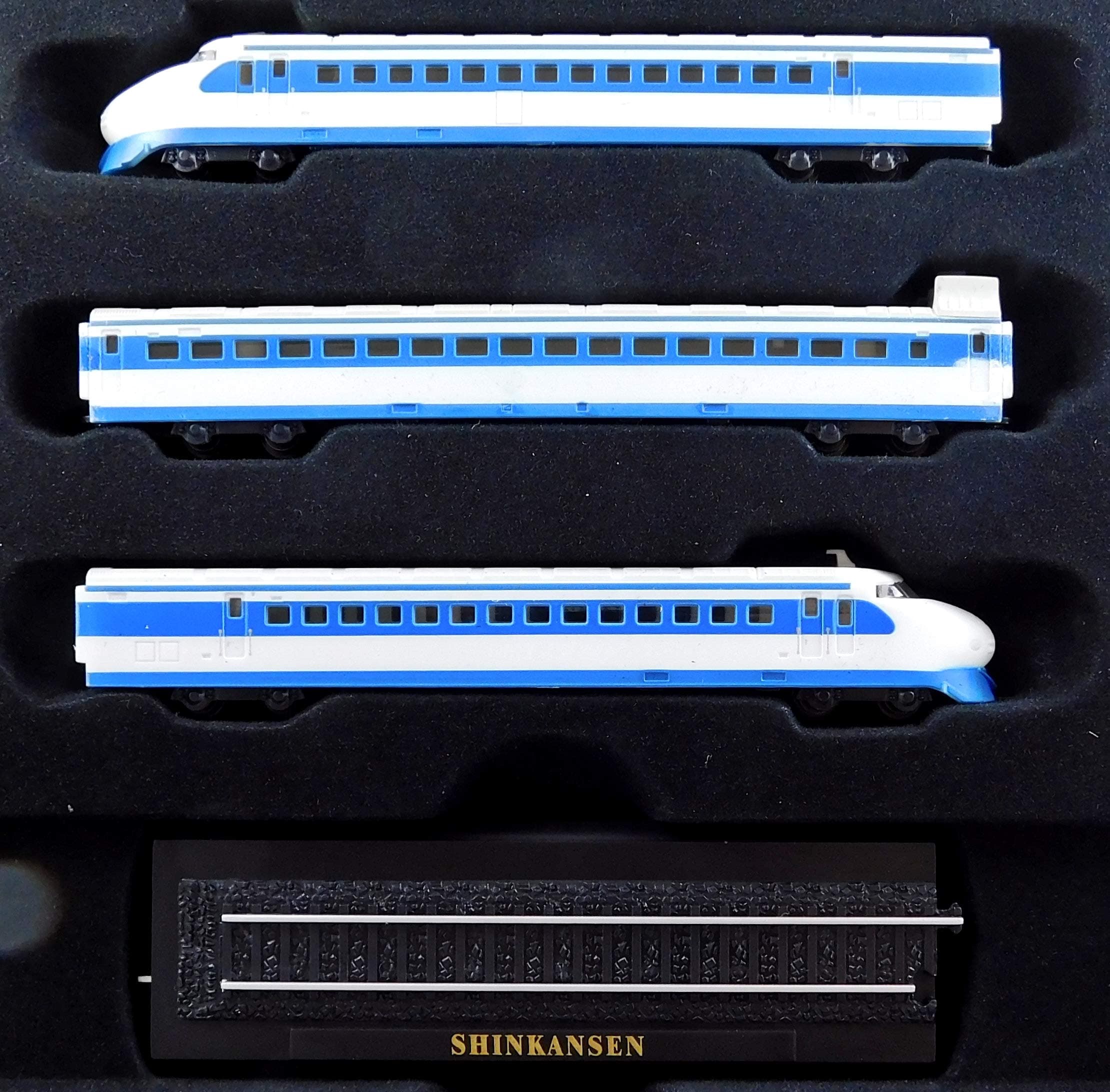 Seven Secrets Shinkansen Three Part Train & Track Model Railway Collectable Z Gauge | Collectors Static Box Set | KB09