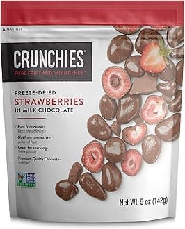 Crunchies Milk Chocolate Covered Freeze-Dried Strawberries (Strawberries)