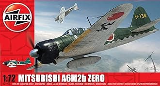 Airfix 1:72 Scale Mitsubishi Zero Military Aircraft Series 1 Model Kit, Multi Colour, A01005
