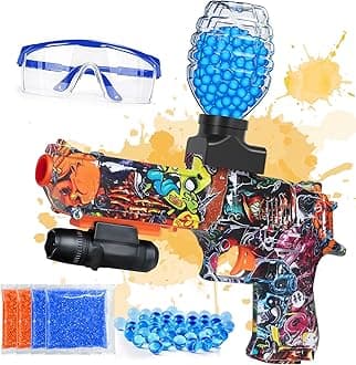 Anstoy Automatic Gel Ball Blaster, Light Waterproof Splatter Ball Blaster Gelfire Toy with Gel Rounds, Sight & Eyewear for Orby Outdoor Shooting Game Party Gift Ages 14 & Up - Love