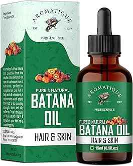 Aromatique Pure Batana Oil For Hair By Dr Sebi Sourced From Honduras.Cold Pressed Oil, Derived from palm nut oil For Hair & Skin (15 ML)