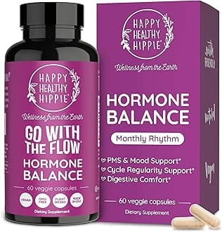 Hormone Balance for Women – PMS Support Supplement, Menopause & Perimenopause | Bloating Relief, Menstrual Cramp, Mood, PMDD | Chasteberry Supplements, Black Cohosh, Dong Quai | Vegan, Non-GMO, 60 Ct
