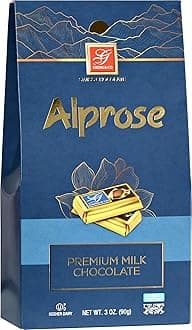 Alprose Swiss Premium Chocolate Mini Bars - Kosher - Gift Box (Milk - Dairy)
