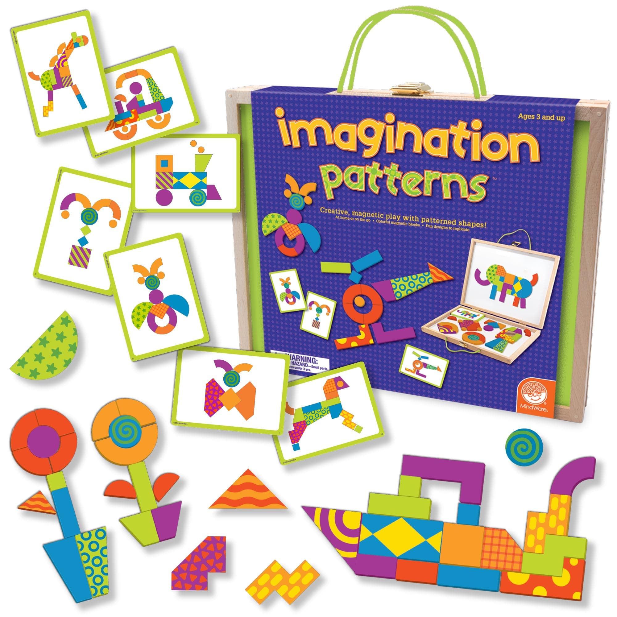 Imagination Patterns- Creative, Magnetic Play with Patterned Shapes!