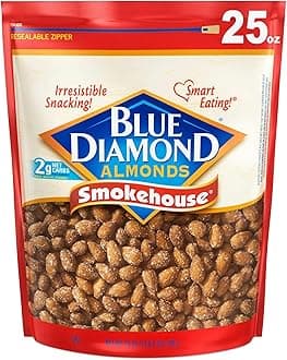 Smokehouse Flavored Snack Nuts, Plant-Based Protein and Fiber Snacks, Gluten Free Iconic Flavor Salty Nuts, Great for Events, Holidays, Parties, 25 Oz Resealable Bag (Pack of 1)