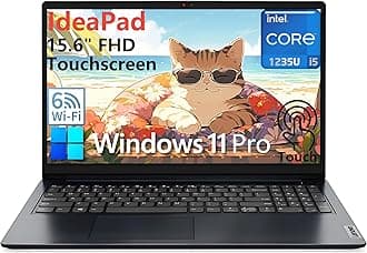 Lenovo Ideapad Laptop, 15.6" Touchscreen FHD Computer, Intel 10-Core i5-1235U (Beat i7-1195G7), 24GB DDR4 RAM, 2TB PCIe SSD, WiFi 6, BT 5.2, Type-C, HDMI, Abyss Blue, Windows 11 Pro S