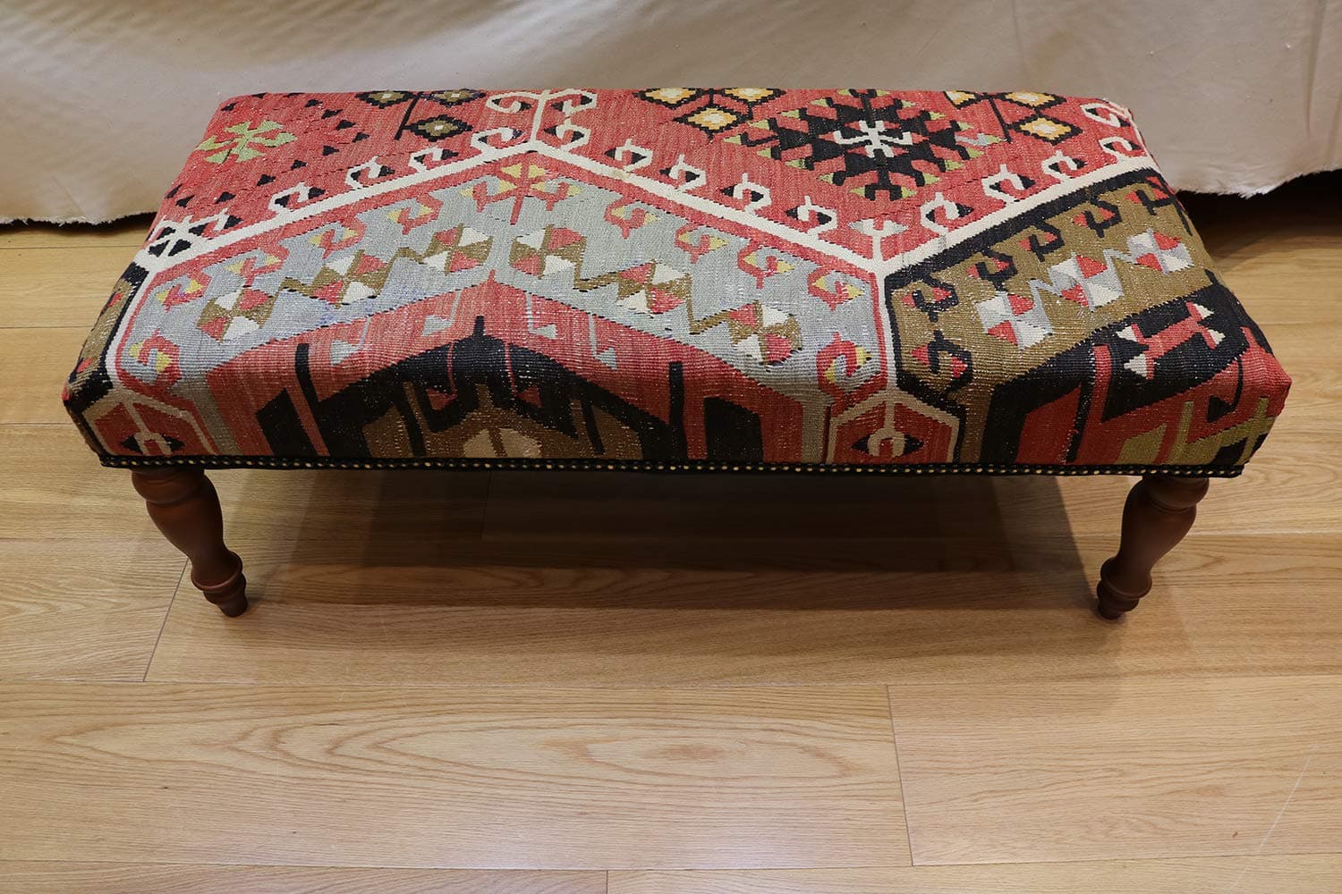 Antique Kilim Bench Stools - Size 102 x 45cm - Code R5951